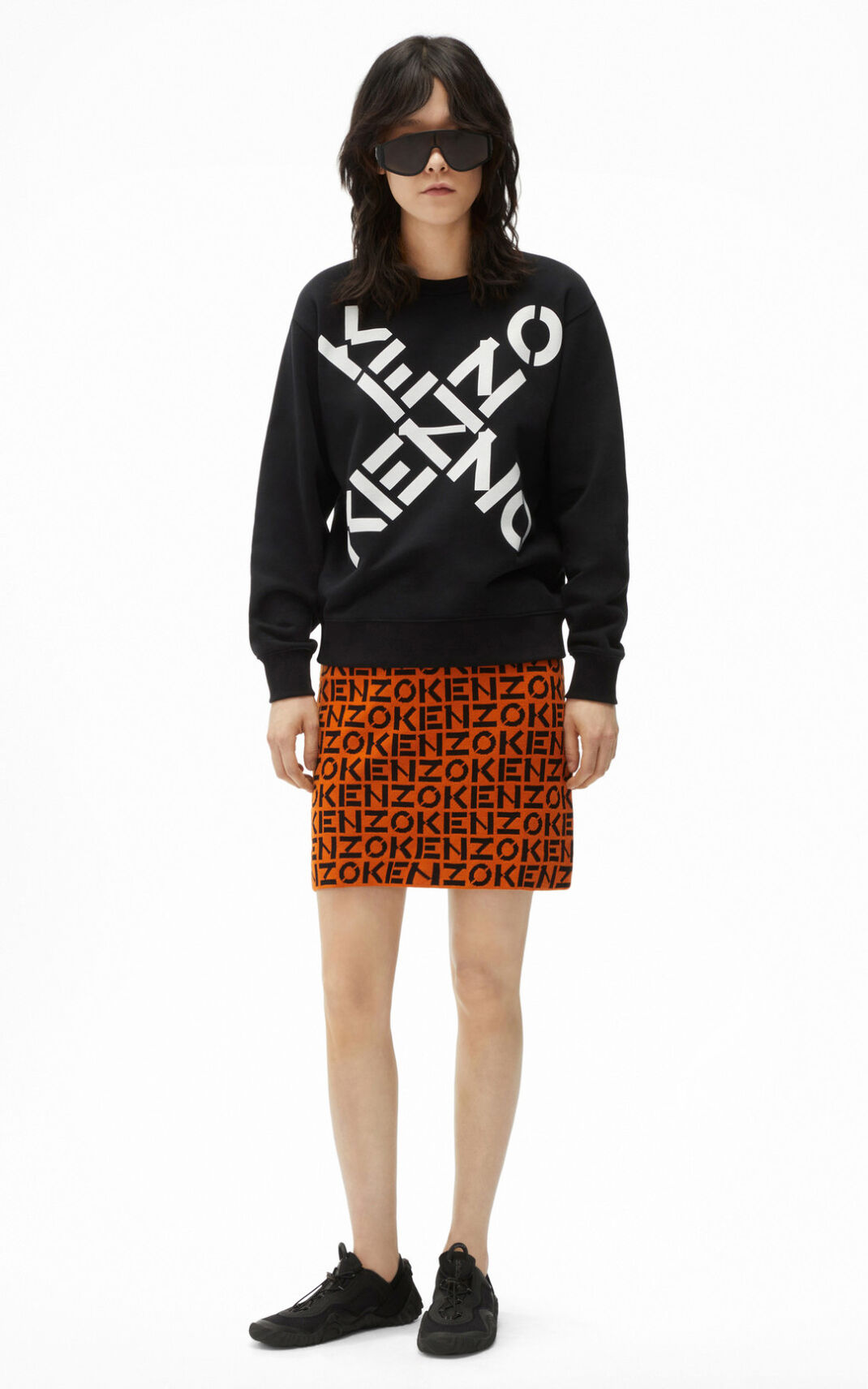 Sweatshirt Kenzo Sport Big X Feminino - Pretas | 047OLAPGX